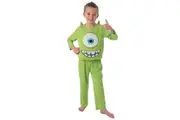 Disney Pixar Mike Wazowski Deluxe Kids Dress Up Halloween Party Costume Size S