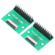 2pcs FFC FPC Connector Board 22 Pins Double Row Male Pin Header Strip Adapter