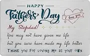 FALOGI Step Dad Fathers Day Card Gifts, Step Dad Fathers Day Card, Happy Fathers Day My Step Dad