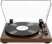 Record Player Belt-Drive Turntable with Bluetooth Output Connectivity Support