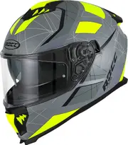 Rocc 390 Dekor, full face helmet , color: Black/Yellow , size: M