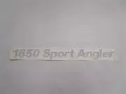 LUND 1650 SPORT ANGLER DECAL SILVER 18 5/8" L X 1 1/2" W MARINE BOAT