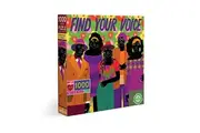 eeBoo: Piece and Love Find Your Voice 1000-piece Square Adult Jigsaw Puzzle, Jigsaw Puzzle for Adults and Families, Includes Glossy, Sturdy Pieces and Minimal Puzzle Dust