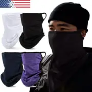 Face Mask Balaclava Scarf Neck Fishing Gaiter UV Headwear Sun Shield Loops Ear