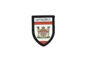 Patch printed embroidery travel souvenir shield city flag belgium antwerp