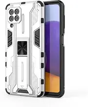 Back Case Magnetic Compatible with Samsung Galaxy A22 4G Case With Built-in Invisible Kickstand,Shockproof Slim Fit Seamless Stand Phone Case,Anti-Slip and Drop-Proof Protective Cover Protective Case(