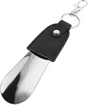 [Abaodam] Shoehorn Shoe Lifting Helper Telescopic Shoe Lifter Cowboy Boot Horn Shoe Helper Long Handle Shoe Horn Disabled Shoe Horn Shoe Horn for Men Boot Pull Black Metal