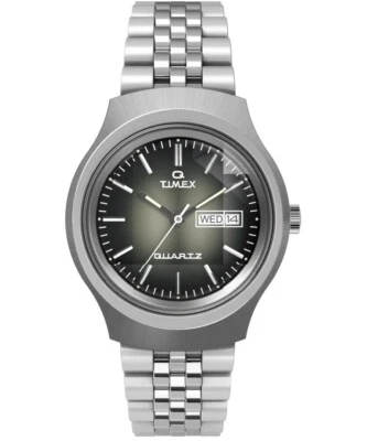 New Q Timex Reissue Dégradé 38mm Stainless Steel Bracelet Watch TW2W22500