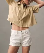 Citizens of Humanity Annabelle Relaxed Vintage Denim Shorts in Moondust 32 NWT