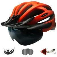在飛比找樂天市場購物網優惠-CATCHDREAM可充電騎行頭盔尾警告燈公路山地自行車一體