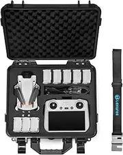 Lekufee Waterproof Hard Carrying Case Compatible with DJI Mini 4 Pro/DJI Mini 3 Pro/DJI Mini 3 Drone/DJI RC 2/DJI RC/DJI RC N2/N1 and More Accessories(Case Only)