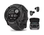 Wearable4U Garmin Instinct 2X Solar Rugged 50 mm GPS Smartwatch, Graphite wit...