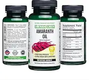 Siberian Green Amaranth Seed Oil 200 Softgels Wild Harvested Siberia Altai Cold Pressed Unrefined