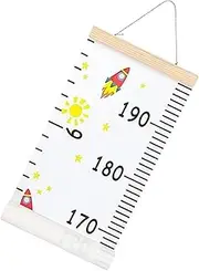 Wall Height Chart for Kids, Movable Kid Height Wall Chart, Growth Marker with Lanyard Indicators Reusable for Toddler Room Playroom Kindergarten