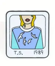Taylor Swift enamel pin - "T.S. 1989" CD Cover - Free Australian Post