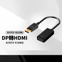 在飛比找樂天市場購物網優惠-【超取免運】公DP轉母HDMI轉接線 DisplayPort