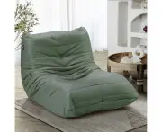 Oikiture Floor Sofa Accent Chair Lazy Couch Lounge Green