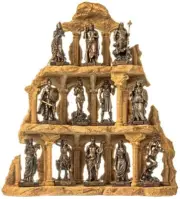 Set 12 Twelve Greek Roman Olympian Gods Pantheon on Olympus Mount Base