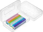Mr. Pen- Plastic Pencil Box Case, 2 Pack, Clear, Crayon Box, Clear Pencil Case for Kids,