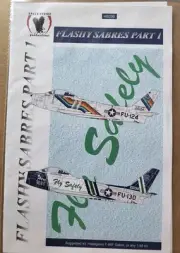 Eagle Strike 1/48th FLASHY SABRES Part 1 Decal 48036 for HASEGAWA