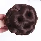 Flower Ring Bun Ponytail Wig High Temperature Fiber Fake Hair Hair Extension
