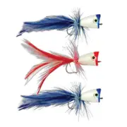 Gillies Surf Popper 1/0 Lure 3 Pack Blue & Red