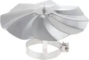 SMZhomeone Chimney Rain Cap With Fixed Base Galvanised Steel for Flue Liner Cap, Duct Plug Pipe, Rain Cover, Stove Log Burner Cap, Tube Finishing