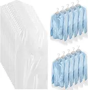 [BNJZWJJ] 100pcs Plastic Garment Bags for Hanging Clothes, Dust Proof Clear Clothes Covers Dry Cleaner Bags for Dry Cleaning, Closet, Travel, Moving (60 x 90cm)