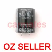 Capacitor 470uf 250V 105°C 25X30mm for LCD Monitor Screen Rubycon computer TV OZ