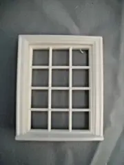 Half Scale 1:24 VICTORIAN 12 PANE WINDOW Jackson's Miniatures Dollhouse #L11
