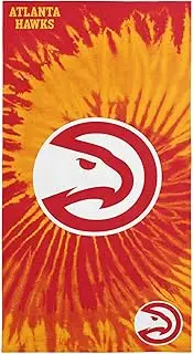NORTHWEST NBA Atlanta Hawks Psychedelic Beach Towel, Soft & Absorbent Pool Towel, Quick Dry, 30 x 60 inches