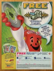 2003 Kool-Aid Mad Voice Twister Vintage Print Ad/Poster 00s Kids Drink Toy Art