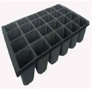 Saxon 24-CELL SEED GARDEN TRAY Reusable Easily Stackable for Compact Storage 3Pc