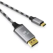 USB C to DisplayPort Cable 2M High Resolution Video Transfer for Gaming and Work
