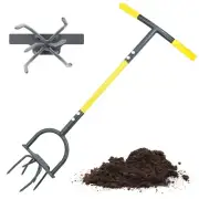 Jardineer Hand Tiller Garden Claw, Garden Twist Tiller Heavy Duty, Manual Soi...