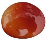 CARNELIAN PALM STONE - 53mm - Healing Crystal, Vitality, Strength, Libido