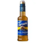 New Torani Classic Sugar Free Hazelnut 375ML Cane Syrup Bottle 12.7 FL Oz