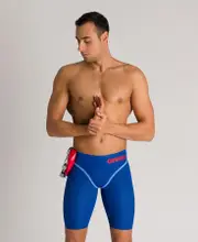 Arena Race Men'S Swimming Jammer Powerskin Carbon Core Fx Shorts Ocean Blue 32