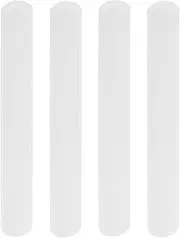 jojofuny Snap Bracelet 100pcs White Slap Band DIY White Slap Bracelets Blank Slap Bands Painting Pat Ring Slap Bracelets for School Craft Projects Birthday Party Slap Bracelets Party Favors