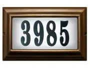 LED Large Lighted Address Sign in Oil Rubbed Bronze