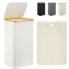 Foldable Slim Laundry Hamper with Lid Collapsible Storage Bins Towels