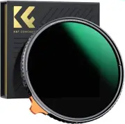 2in1 55mm Black Diffusion Mist 1/4 Effect Variable ND2-400 ND Camera Lens Filter