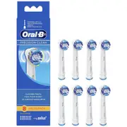 Oral-B Precision Clean Replacement Electric Toothbrush Heads Refills, 8 Pack
