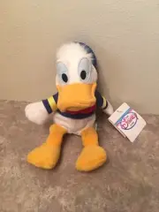 RETIRED The Disney Store Mini Bean Bag Donald Duck Beanie Plush Toy