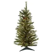 3 Christmas Tree W/ Pine Cones & Clear Lights