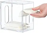 Moorovgi Breast Milk Storage Tower Clear Breast Milk Freezer Storage Organizer Reusable Breastmilk Storage Containers Freezer Breastfeeding Accessories for Fridge Storing Freezing Milk (Clear 1pcs)