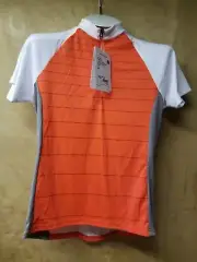 Bontrager Solstice Cycling Jersey - Orange/Deep Teal - Women's Size MEDIUM