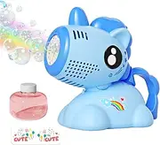 Bubble Blower,Automatic Handheld Bubble Toys - Shaking Head Electric Maker Portable with Light for Kids Boys Girls Toddler Adults Wedding Birthday