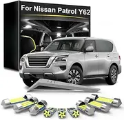 15Pcs Car LED Interior Light Bulb Kit, For Nissan Patrol Y62 2012-2014 2015 2016 2017 2018 2019 2020 2021 2022 2023