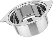 Alipis 1Pc Stainless Steel Hot Pot for Induction Cookers Wok Without Lid for Quick Hot Pot Meals Silver Finish